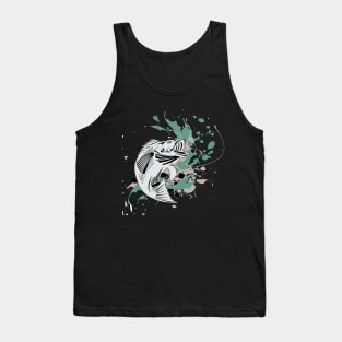 Amazing T-shirt design for fishing man Tank Top